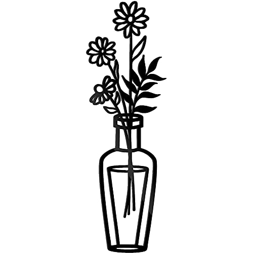 Alnintte Metallvase Blumen, Rostdekoration für Gartenhaus Cover