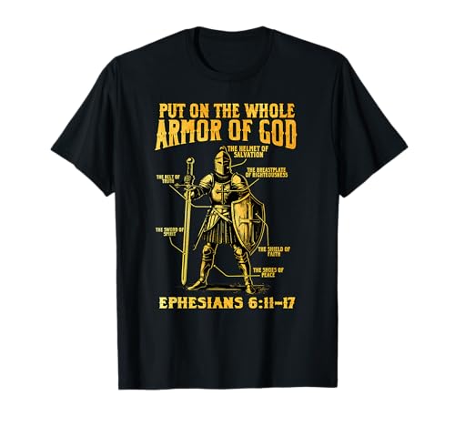 Chrétien Mettre toute l'armure de Dieu Verset biblique T-Shirt