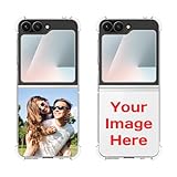 Custom Phone Case 2025 New for Samsung Galaxy Z Flip 7 FE 6.7 Inch Personalized Photo Text Picture Logo Cover for Z Flip7 FE Non-Yellowing Shockproof Protective Anti-Scratch Slim TPU Soft Shell Clear