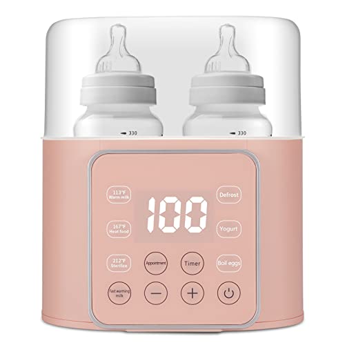Image of Baby Bottle Warmer 9-in-1 Multifuntion Breast Milk Warmer, Fast Baby Food Heater & Defrost Warmer with Timer for Twins, LCD Display Accurate Temperature Adjustment, 24H Constant Mode