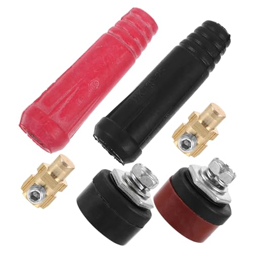 Veemoon 1set Welding Cable Quick Connector Kit Socket for Welding Torch Equipment and Construction No Extra Tools Needed for Secure Connections