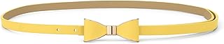 Skinny Waist Belt Metal Bow-knot No Buckle Thin Belt for Women - Buy now