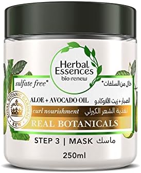 Herbal Essences Sulfate-Free Aloe + Avocado Oil Hair Mask for Cur...