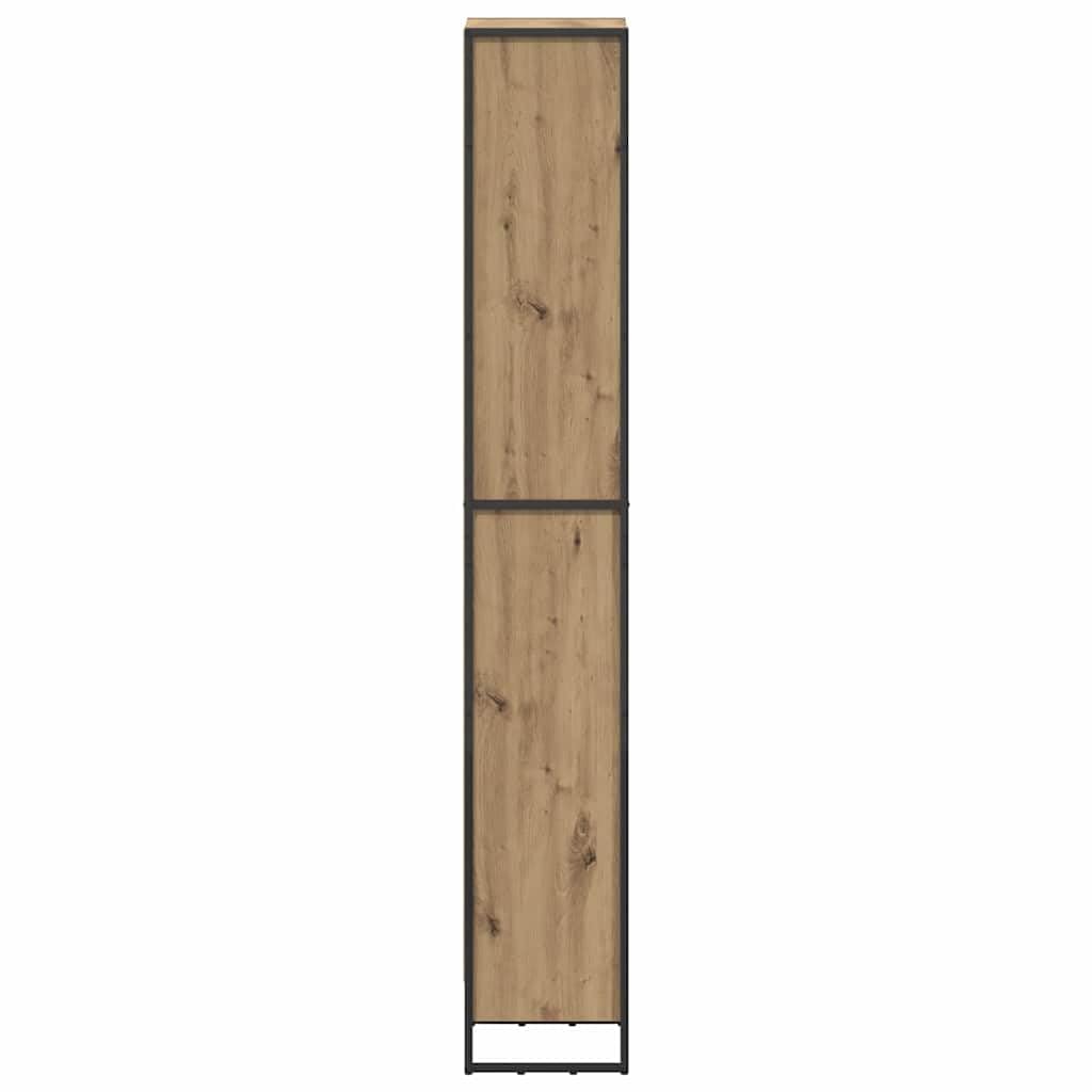 vidaXL Estantería para Libros Roble Artesanal 40 x 30 x 189,5 cm, Mueble para Libros Rectangular, estantería Industrial, Organizador Moderno, Ahorra Espacio en el salón
