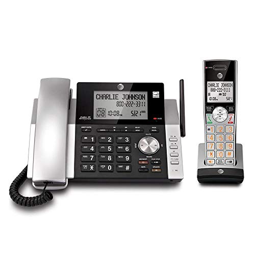 AT&T CL84115 6.0 Expandable Corded/Cordless Phone System With Digital Answering System