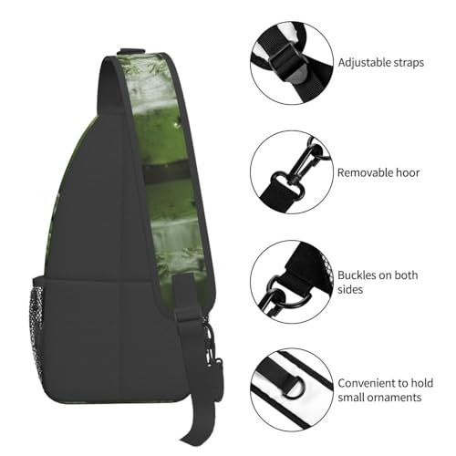 Morrales cruzados estilo bandolera unisex negro miniatura 5
