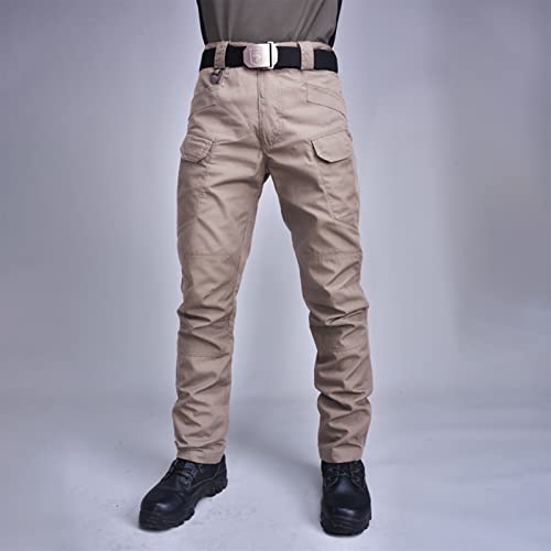 OIOLOYJM Military Cargo Pants for Men Hiking Relaxed Fit Work Waterproof Stretch Tactical Lightweight Outdoor Travel Pant