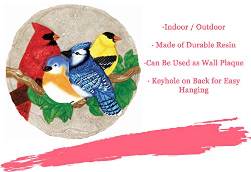 Spoontiques - Garden Décor - Bright Birds Stepping Stone - Decorative Stone For Garden #TOP5