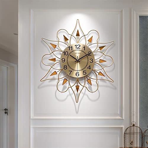 Horloge murale moderne en métal faite à la main pour salon chic - 7