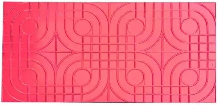 TIST Durable Polyurethane Texture Pad, Single-Layer Concrete Cement Imprint Texture Seal Pad Mold, Decorative Stone Brick Pattern(A)