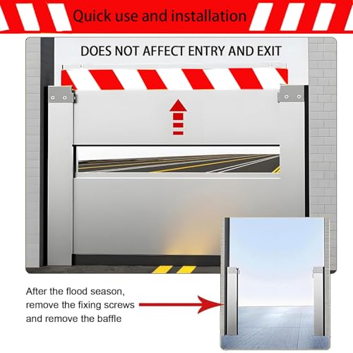 Barrière mobile de protection contre les inondations de garage pour stopper l'eau
