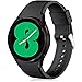 LeroboÂ No Gap Band Compatible for Samsung Galaxy Watch 4 Band & Galaxy 5 Band 44mm 40mm/Watch 5 Pro Bands 45mm/Galaxy Watch 4 Classic Bands 46mm 42mm,20mm Sport Strap Wristbands for Men Women Black