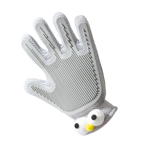 XAGMODSHN Guante de masaje de silicona flexible para mascotas para el hogar, deshedding y relajación, cómodo