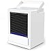 Produktbild Mobile Klimageräte mini, infray mobile Klimaanlage, Verdunstungskühler mit 5000mAh Akku, 7 Farben LED, air cooler mini Oszillation 90°, Luftkühler, Luftbefeuchter, 350ML Wassertank 3 Stufen