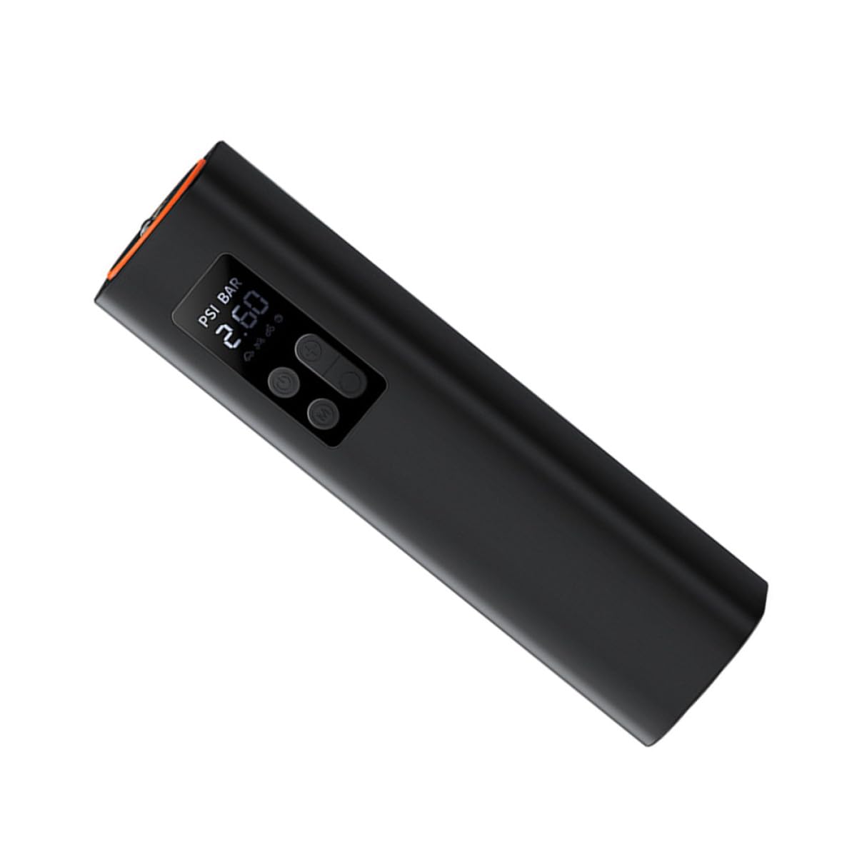 SOLUSTRE Mini Bomba Eléctrica Portátil para Neumáticos de Coche y Bici | Pantalla Digital Presión, Negro, Cobre Abs Goma, para Senderismo y Camping