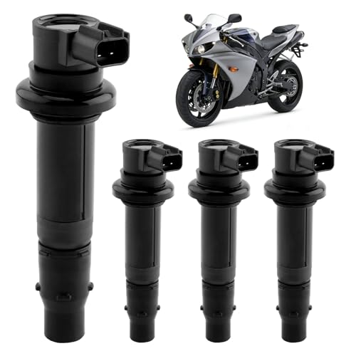 Ignition Coil Packs (4pcs), Compatible with Yamaha...