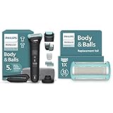 Philips Norelco Body Groomer Series 7000, BG7490/50 with Philips Norelco Body Groomer Replacement Shaving Foil Head, BG2010/40 - Full Body Grooming, Waterproof