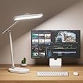 Honeywell Desk Lamp for Home Office, H4 Sunturalux™ Eye-Caring LED Desk Light, 700LM Dimmable Desk Lamp with Timer, Adjustable Desk Reading Light, Touch Auto Dimming Table Lamp for Study, Bedroom