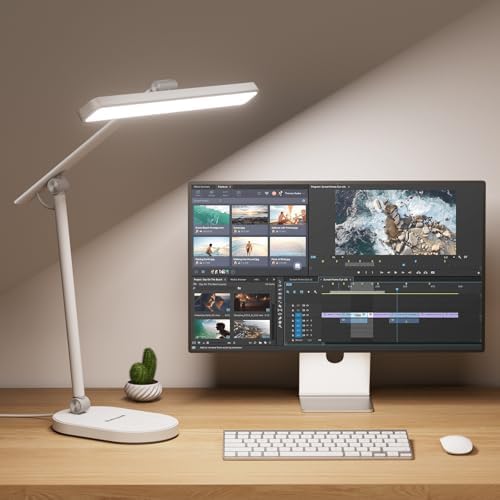 Honeywell HWT-H4 LED Desk Lamp, Eye-Caring, Dimmable, Auto Sensor