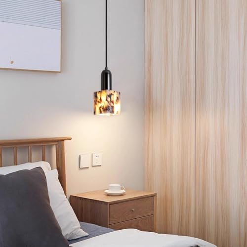 Lámpara colgante mármol para iluminar pasillos oscuros con elegancia tradicional E27 6