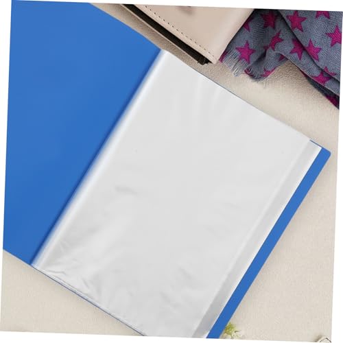 Dossier de bleu avec pochettes transparentes PP résistant trieur de document et protège-document A4 - 6