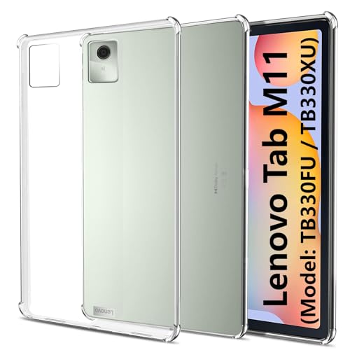 easyBee Coque Compatible avec Lenovo Tab M11 (TB330FU/TB330XU), Ultra Fine en Silicone résistant aux Chocs, Coque arrière HD Transparente en TPU, étui de...