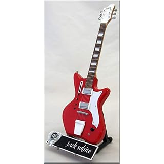Jack White Guitare Miniature d'avion Blanc Rayures – Image 3