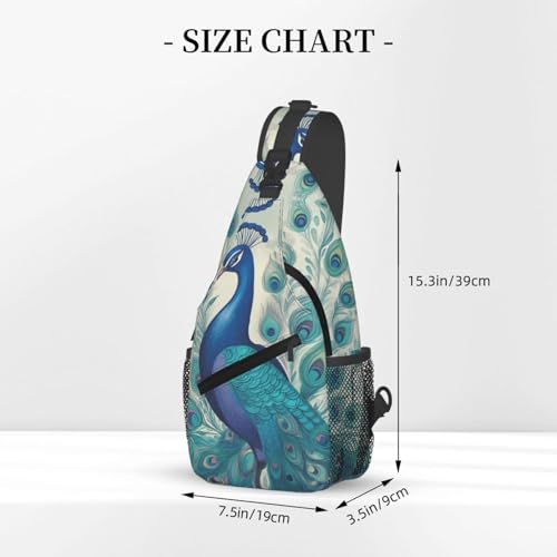 Mochila Sling Negra Crossbody para Senderismo miniatura 2