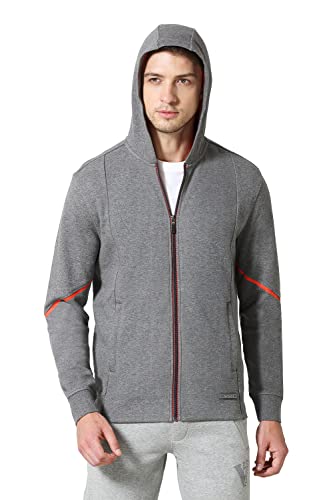 Image of Van Heusen Men Cotton Blend Hooded Neck Sweatshirt