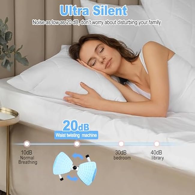 HOTSWEAT Waist Twister, Waist Twisting Machine, Exercise Twist Boards with Resistance Bands, Noiseless Ab Twister Board for Women Belly Fat, Waist Sculptor Twister for Home Gym