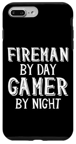 Fireman By Day Gamer By Night vtFbVi MA hm X}zP[X iPhone 7 Plus/8 Plus p