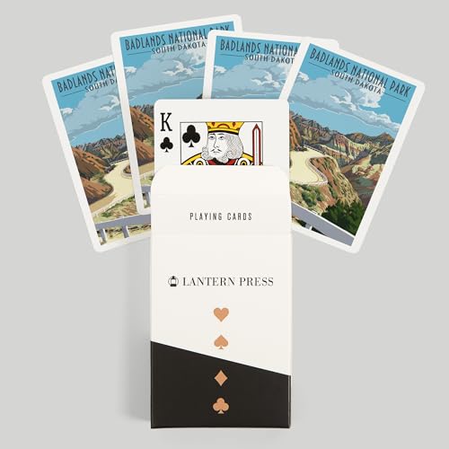 Lantern Press Naipes Poker Badlands National Park miniatura 6