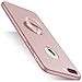 Produktbild Caler iPhone 7 Plus Hülle mit Ringhalter Extra Dünn Hard Ultra Slim Hochwertigem Stoßfest Anti-Kratzer Anti-Fingerabdruck Leicht Schale Voller Schutz Tasche Hardcase für iPhone7 Plus (Roségold)