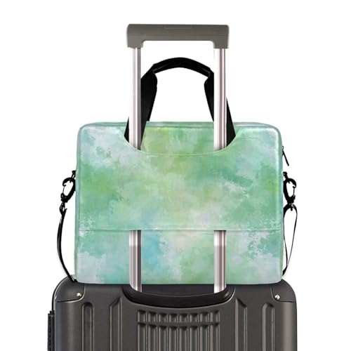 Bolso portatil para laptop 15.6 pulg acuarela verde claro miniatura 4