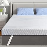 BedStory Firm Mattress Topper Queen, 4 Inch Cooling Memory Foam Mattress Topper for Back Pain, Pressure Relief Breathable Foam Topper with Cover, Non-Slip, CertiPUR-US Certified