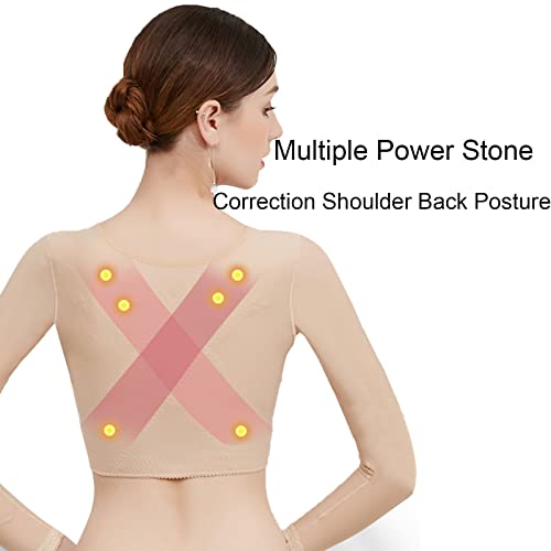 Brace Up Back shapewear de correction et manchons bras beige 3XL