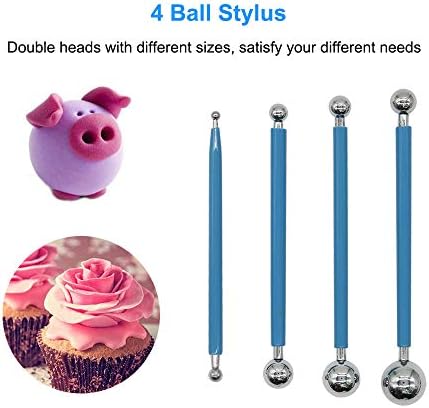 19PCS Dotting Tools for Rock Painting Polymer Clay Pottery Craft Mandala Art Tools Painting Kit with Carrying Bag, Mandala Stencil, Dotting Pens, Dotting Rods, Ball Stylus, Paint Tray by MYCreator