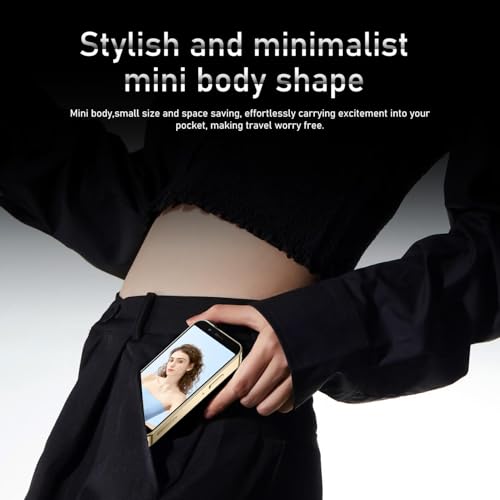 Mini Telefono Cellulare Sbloccato 4G Da 3,0'' Hd Piccolo Schermo, Android 10.0, Doppia Fotocamera Dual Sim, Sblocco Facciale Per Studenti, Tasca Cellulare (Grigio) - 3