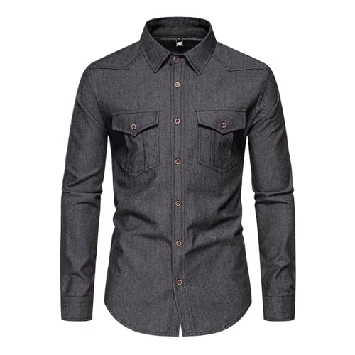 Chemise de randonnée en jean respirante pour homme idéale pour le plein air et les loisirs