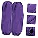 JUMPLAWN 2Pairs Oilproof Arm Sleeve Covers Kitchen Cleaning Tool Protectors for Adults Purple Reusable Oversleeve with Elastic Design for Easy Wear and Comfort