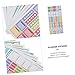 DOITOOL 1set Monthly Planner Sticker Pack Creative Notes and Memo Stickers for Organizing Decorating Journals and Calendars Design for Office School and Home Use