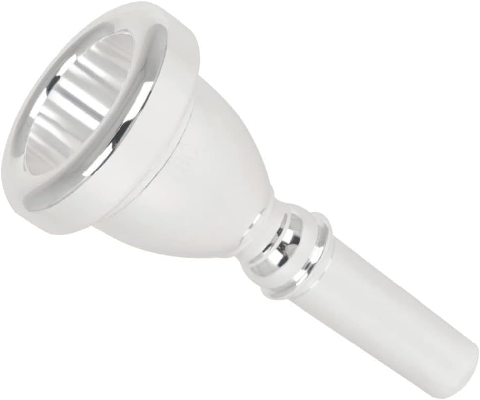 Cnc Silver Plated 14Mm Tuba Mouthpiece Replacement Accessory for Precise Tone Production Ideal for Marching Bands and Beginners