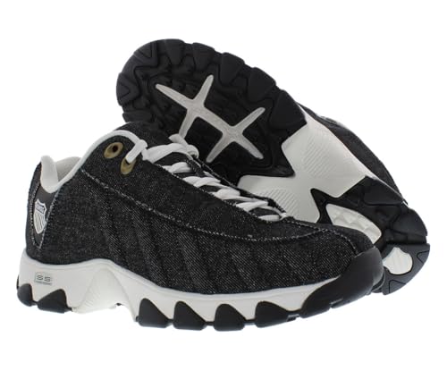 Image of K-Swiss Men's ST329 CMF Sneaker, Wide Tennis Walking Shoes Leather Upper | Court Inspired, Tennis Heritage, Comfort Soft Cushioning, Arch Support,Wide Feet fit, Chunky Silhouette, Classic Style.