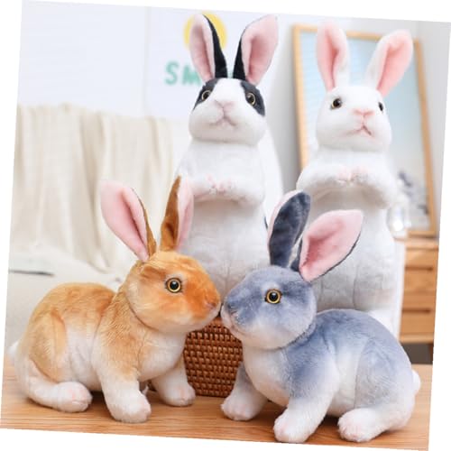 Lapin en peluche douce pour décorer la bibliothèque des petits