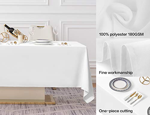 Surmente 60 X 120 Tablecloth For Rectangle Tables Polyester Oblong Table Cloth For Weddings, Banquets, Or Restaurants （White） …… #TOP1