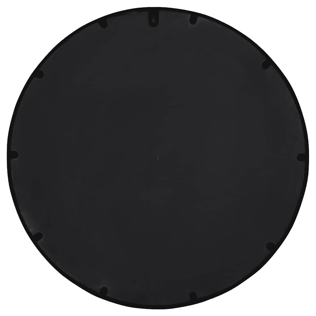 Espejo de jardín negro redondo 40 x 4 cm marco de hierro espejo de pared para exterior espejo decorativo con marco de cristal para reflexión de luz y decoración de jardín