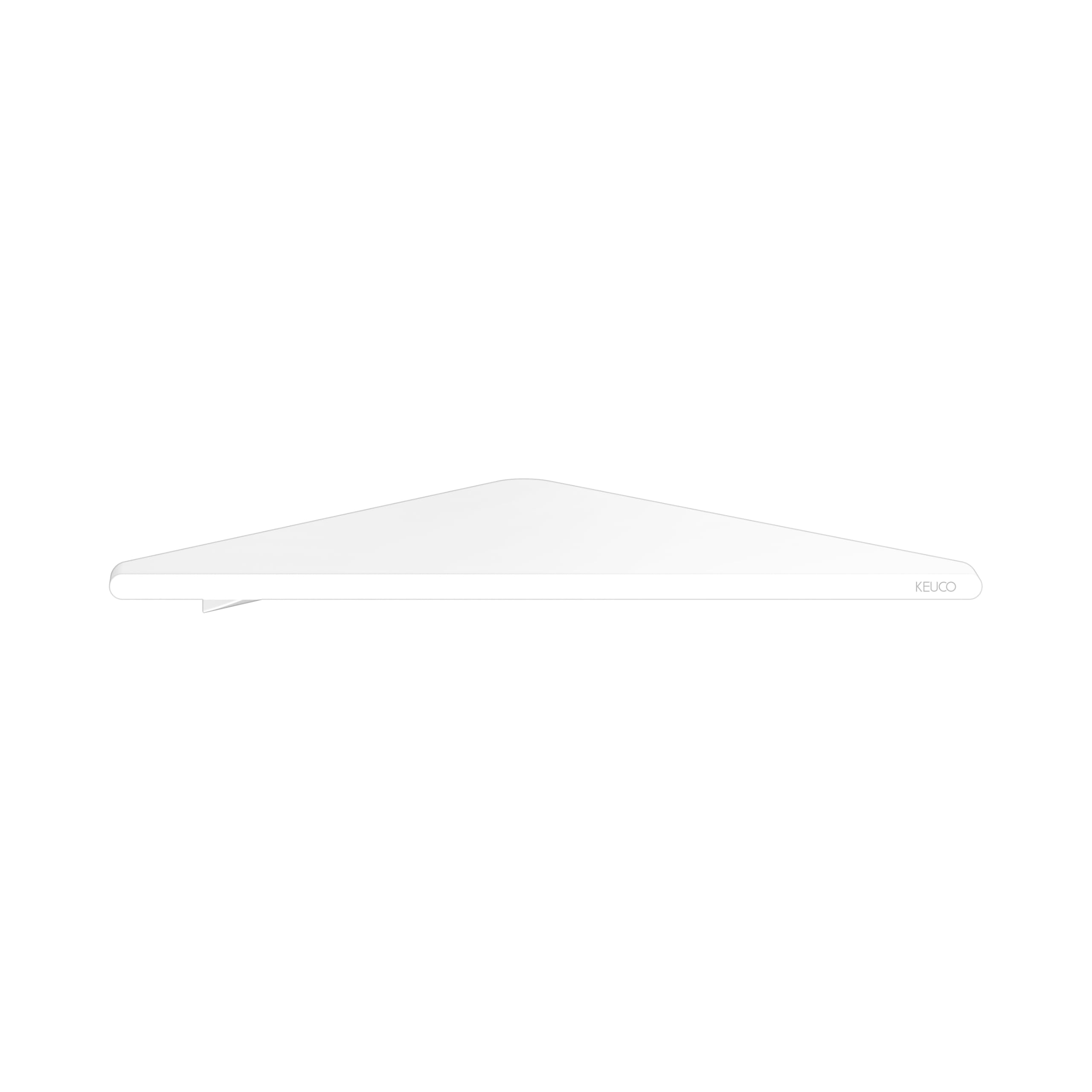 Keuco Rose Eck-Duschablage 24,6 x 24,2 cm, ohne Bohren, Aluminium weiß