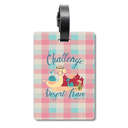 Étiquette de valise de voyage motif château oiseaux rouge bleu poétique