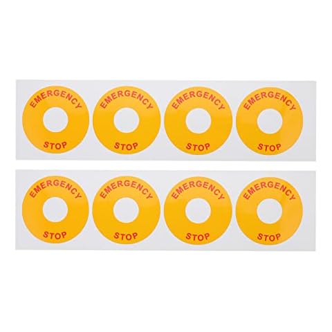 Baluue 24 pcs Ink Decals Street Warning Self X Push Protected Safety Rust Weather Equipment Inches Home Shop , Decal for Sticker and Switch Uv Free Adhesive Resistant, Electricity Signs Cover