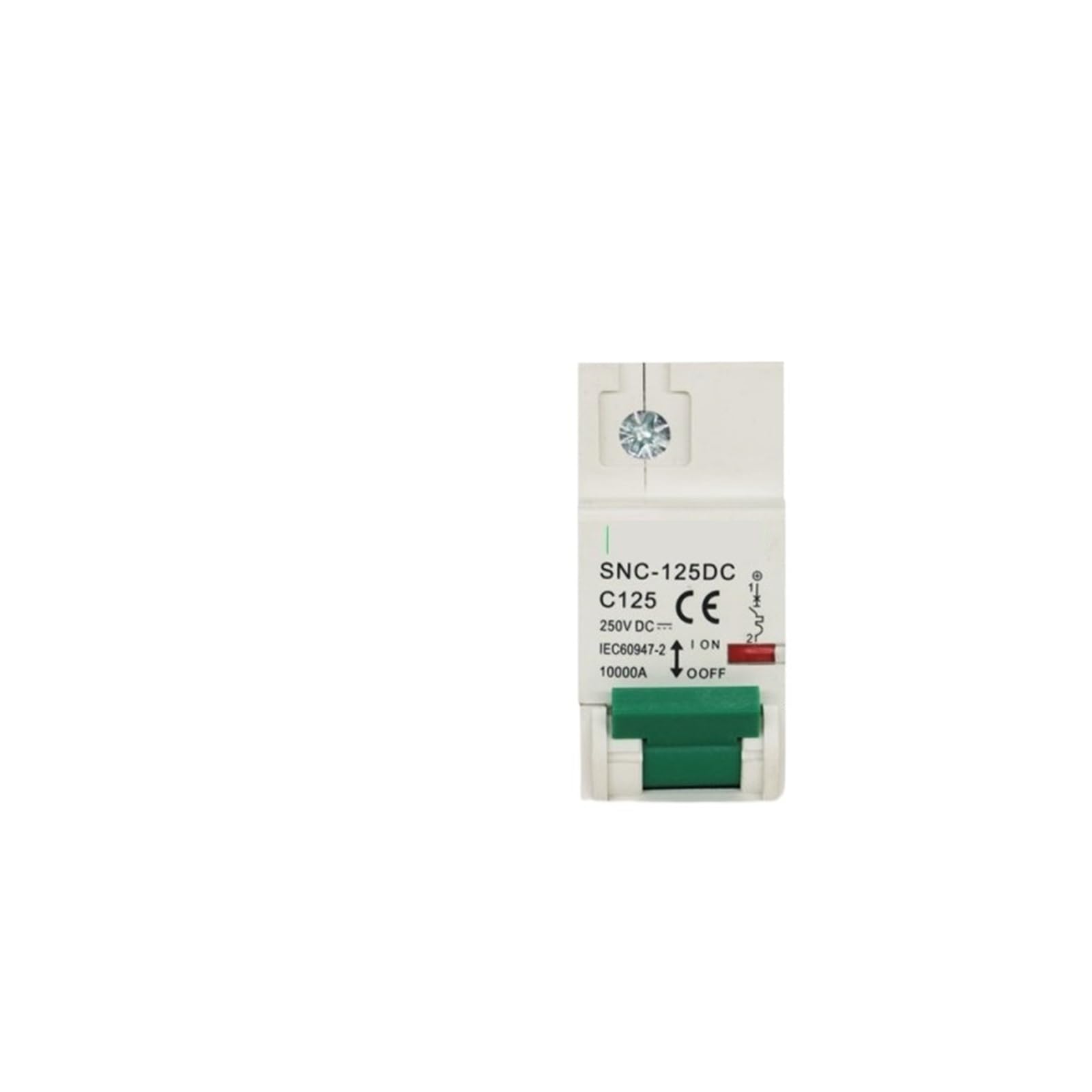 1PCS Interruttore automatico in miniatura 2P 80A 100A 125A Amp 440V/500V DC Interruttore automatico Sezionatore for solare fotovoltaico magnetico termico(80A)